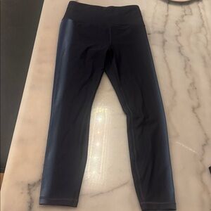 Athleta Elation Ultra High Rise Small 7/8 Legging with side blue glow